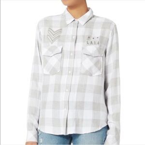 Rails Pepper Military Plaid Shirt‎ Size Small